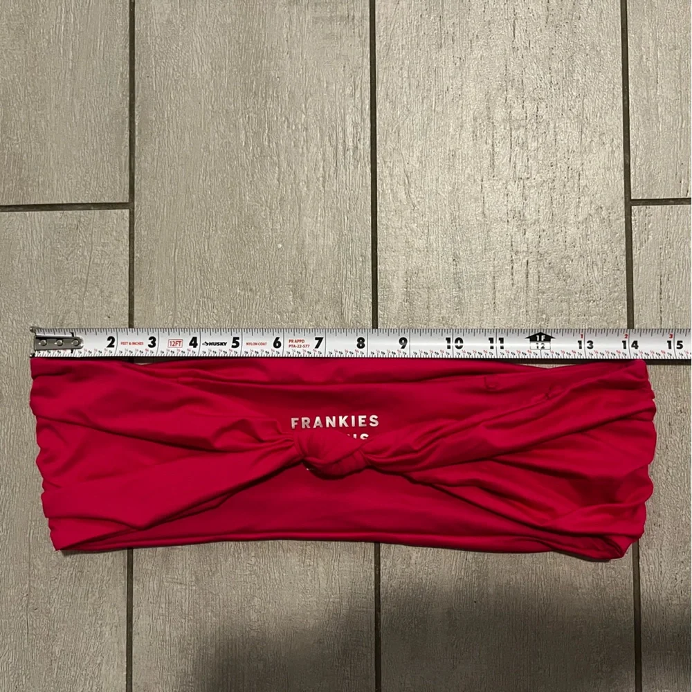 Frankies Bikinis Hot Pink Bikini Set Carrie Small Strapless Knot Summer Beach